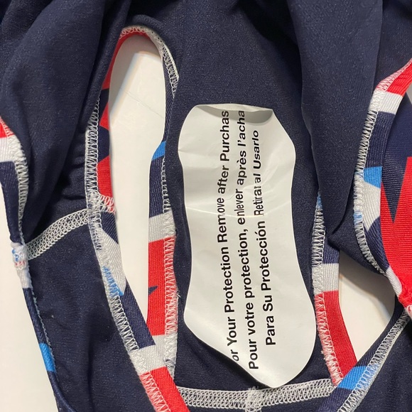 Speedo Red White and Blue Prolt Flyback One Piece Swimsuit Size 24 - Picture 10 of 14